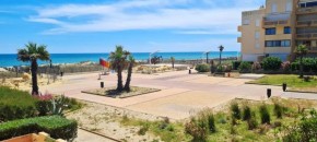  Appartement d'une chambre a Le Barcares a 50 m de la plage avec vue sur la mer et wifi  Ле-Баркарес